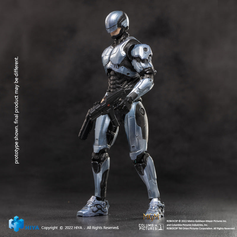 HIYA Exquisite Mini Series 1/18 Scale 4 Inch ROBOCOP 2014 ROBOCOP SILVER Action Figure