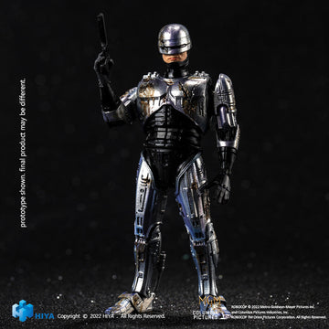 HIYA Exquisite Mini Series 1/18 Scale 4 Inch  ROBOCOP 1 Battle Damage Robocop Action Figure