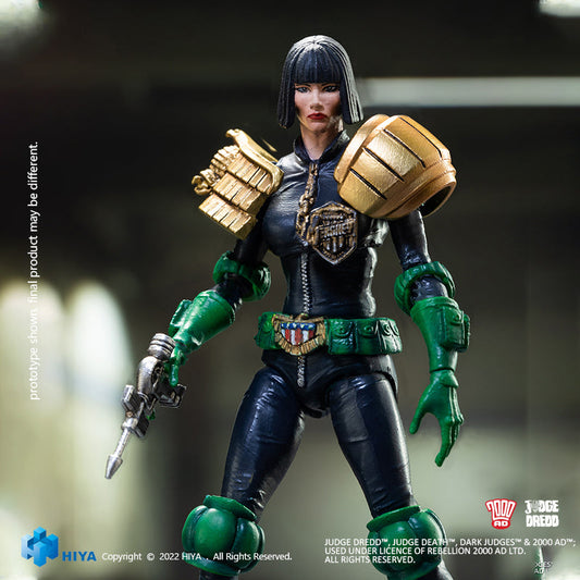 HIYA Exquisite Mini Series 1/18 Scale 4 Inch JUDGE DREDD Judge Hershey Action Figure