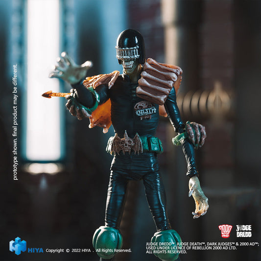 HIYA Exquisite Mini Series 1/18 Scale 4 Inch JUDGE DREDD Judge Death  Action Figure