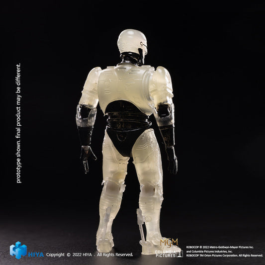 HIYA Exquisite Mini Series 1/18 Scale 4 Inch  ROBOCOP GLOW IN THE DARK PX Action Figure