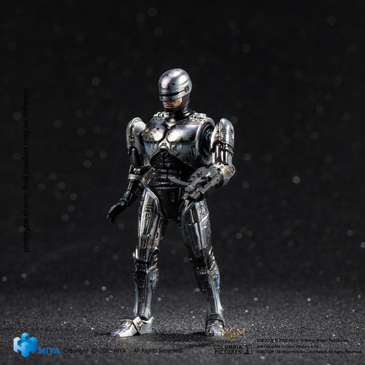 HIYA Exquisite Mini Series 1/18 Scale 4 Inch ROBOCOP 3 Battle Damage Robocop Action Figure