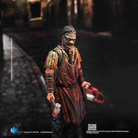 HIYA Exquisite Mini Series 1/18 Scale 4 Inch Texas Chainsaw Massacre 2003 Thomas Hewitt Slaughter Ver. Action Figure