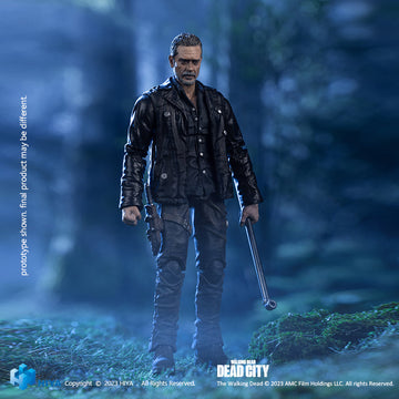 HIYA Exquisite Mini Series 1/18 Scale 4 Inch The Walking Dead Dead City Negan Action Figure