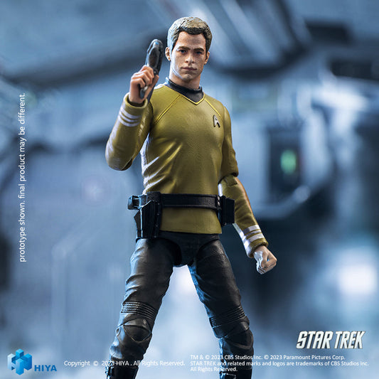 HIYA Exquisite Mini Series 1/18 Scale 4 Inch STAR TREK 2009 Kirk Action Figure