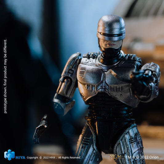 HIYA Exquisite Mini Series 1/18 Scale 4 Inch ROBOCOP3 Robocop VS Otomo 2 Pack Action Figure